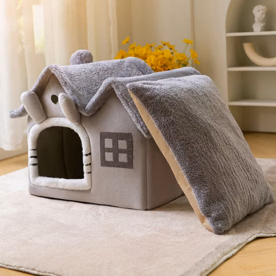 Ninho removível para cama de cachorro e gato, suprimentos para canil de rede para animais de estimação